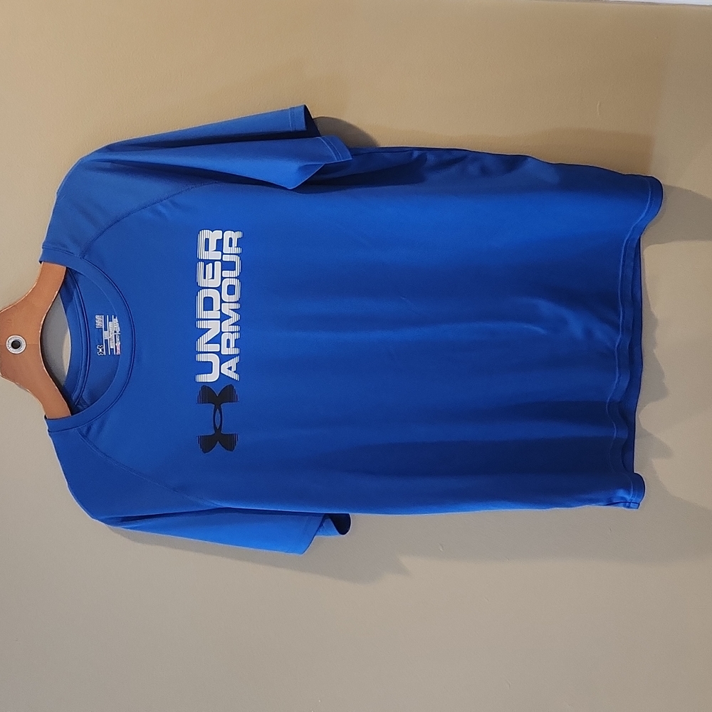 Mens Under Armour Performance Royal Blue T-Shirt Size Large